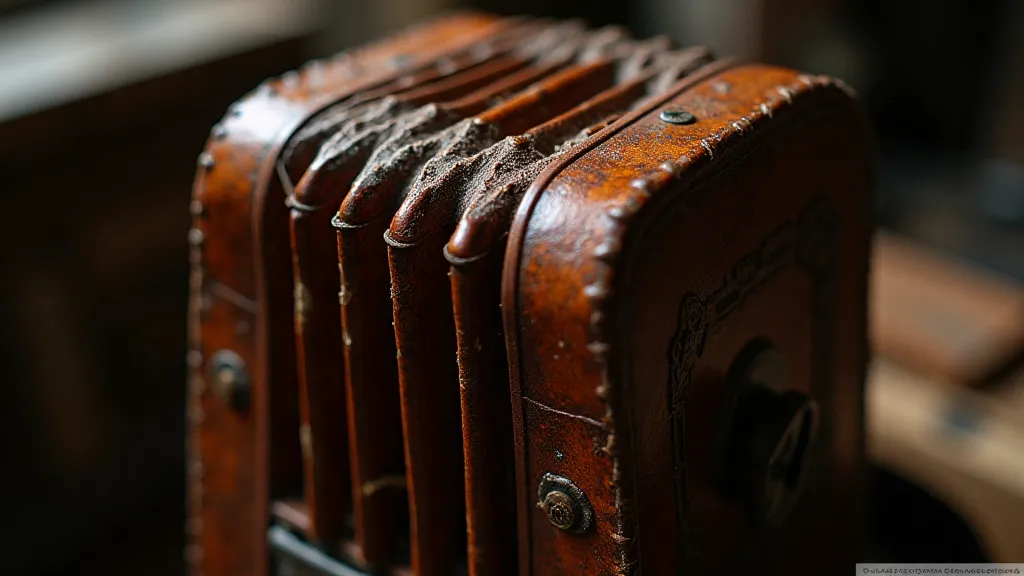 Accordion bellows showing texture