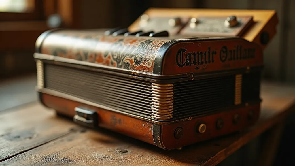 Vintage Cajun accordion