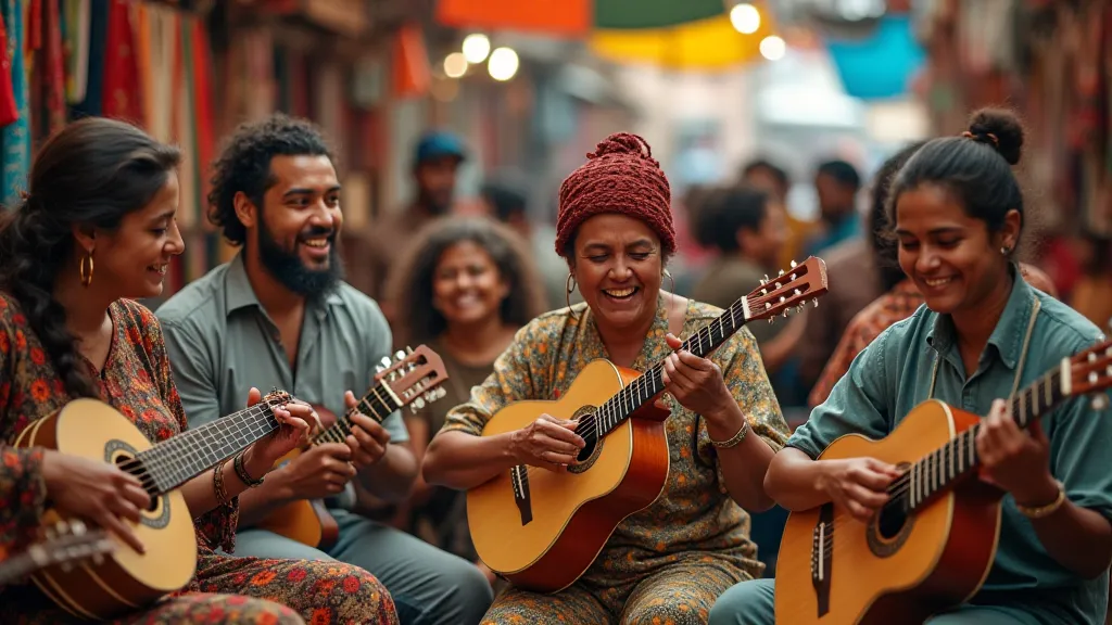 Musicians sharing cultural traditions